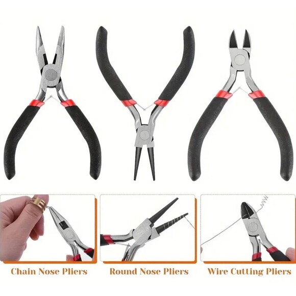 Tool Kit for Jewelry Making and Crafts in General With Case Earrings Necklaces - Picture 3 of 9